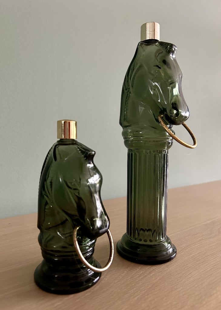 Vintage parfumflesjes Avon paard / pony post decanter, Verzamelen, Ophalen of Verzenden, Gebruikt, Parfumfles