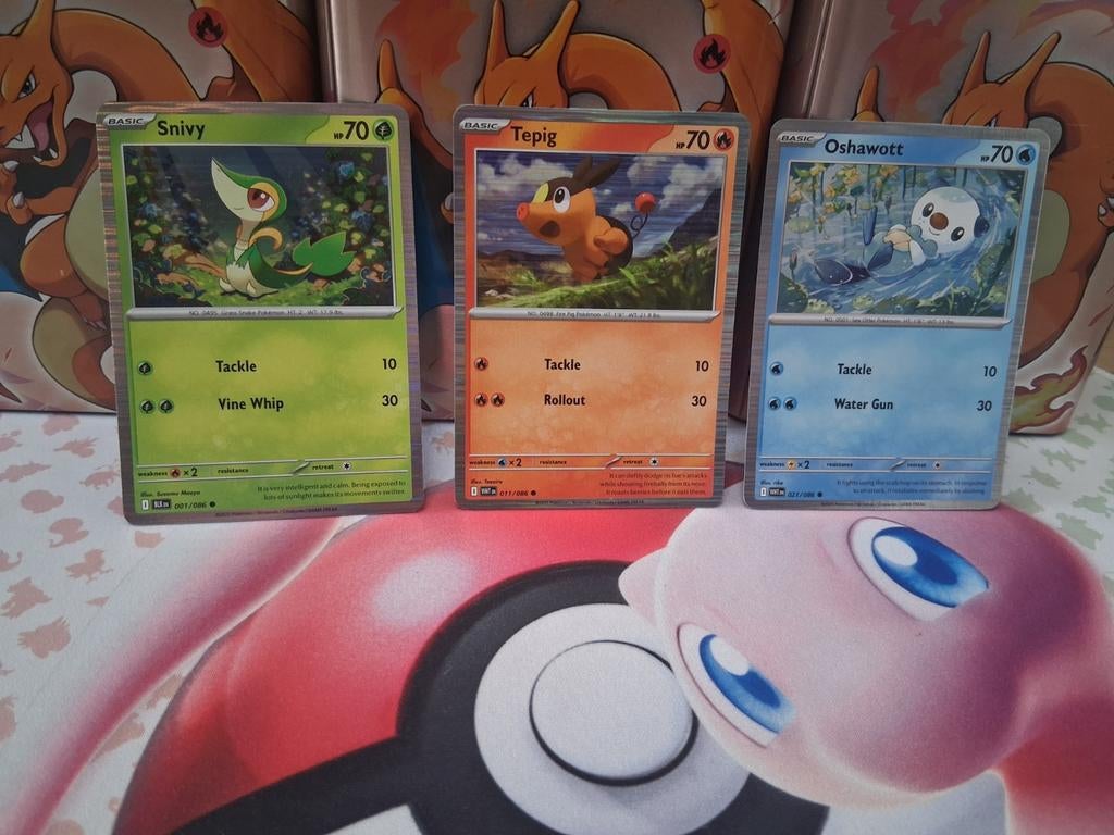 Snivy, Tepig, Oshawott holo promo set, Ophalen of Verzenden, Zo goed als nieuw, Meerdere kaarten
