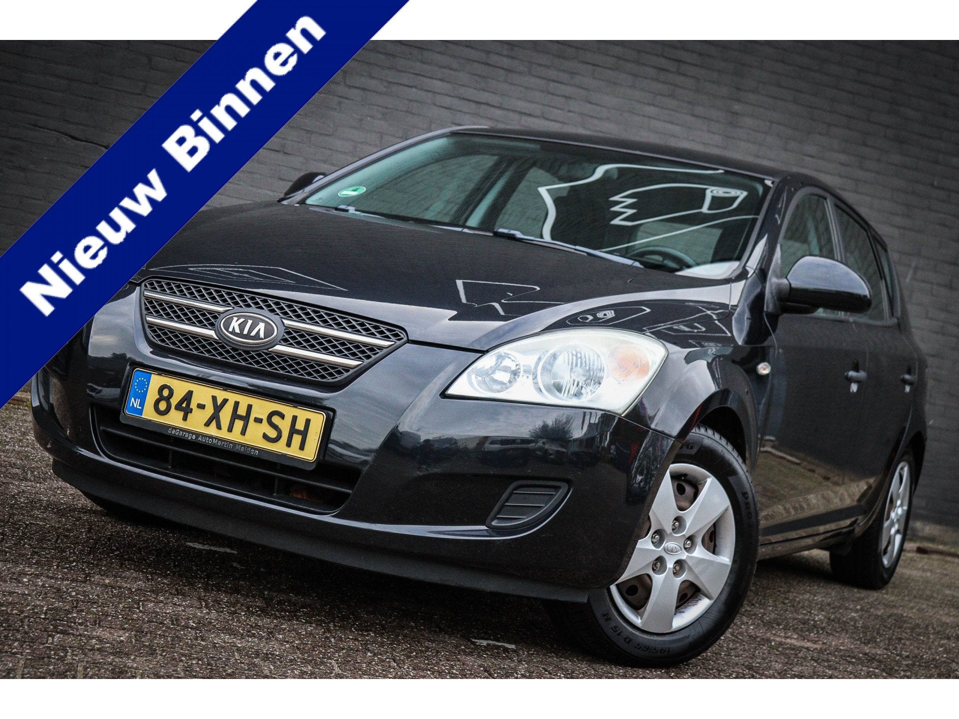 Kia cee'd 1.4 X-tra Airco/Trekhaak (bj 2007), Stof, Gebruikt, Zwart, 4 cilinders