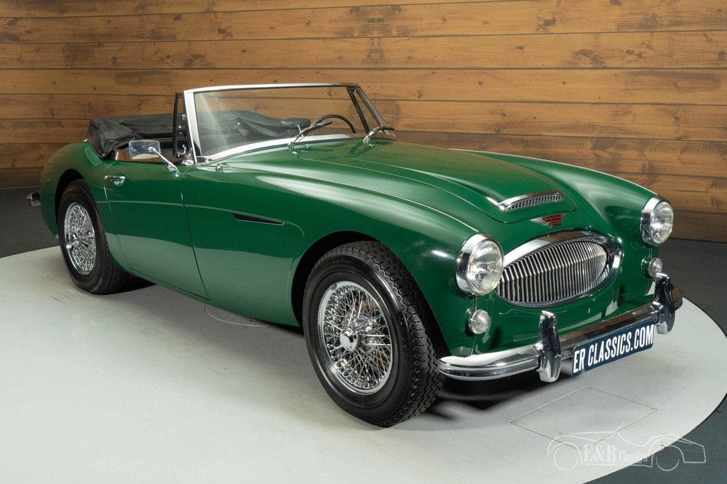 Austin-healey 3000 MK3 Cabriolet | 1965, Auto's, Oldtimers, Zwart, Cabriolet, Leder, Bedrijf
