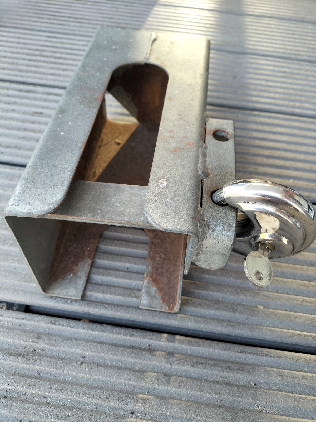 Te koop disselslot met discus slot, Auto diversen, Aanhangwagen-onderdelen, Ophalen of Verzenden