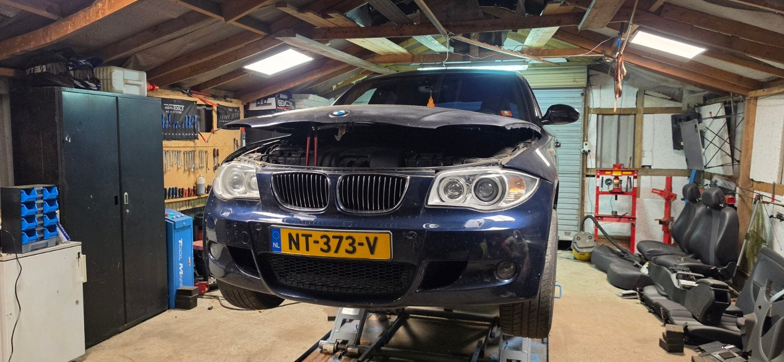 BMW 1-Serie 2.0 120I 2006 Blauw in onderdelen, Auto-onderdelen, Ophalen, Gebruikt, BMW