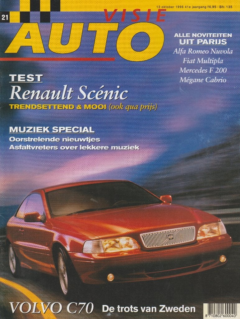 Volvo C70 in Autovisie 1996, Gelezen, Volvo, Ophalen of Verzenden, Autovisie