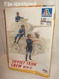 Italeri 1:35 SOVIETTANK CREW WWII 350 met 5 soldaten/figuren, Ophalen of Verzenden, Nieuw, 1:35 tot 1:50, Figuur of Figuren