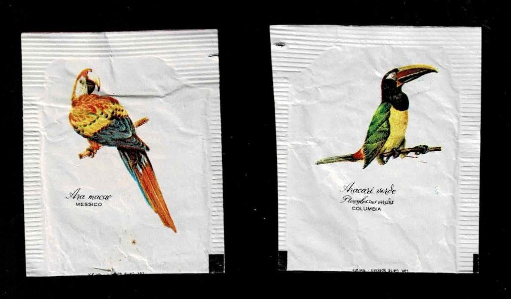 suikerzakje 1318 Vogels van Eridania Italië, Ophalen of Verzenden, Buitenland