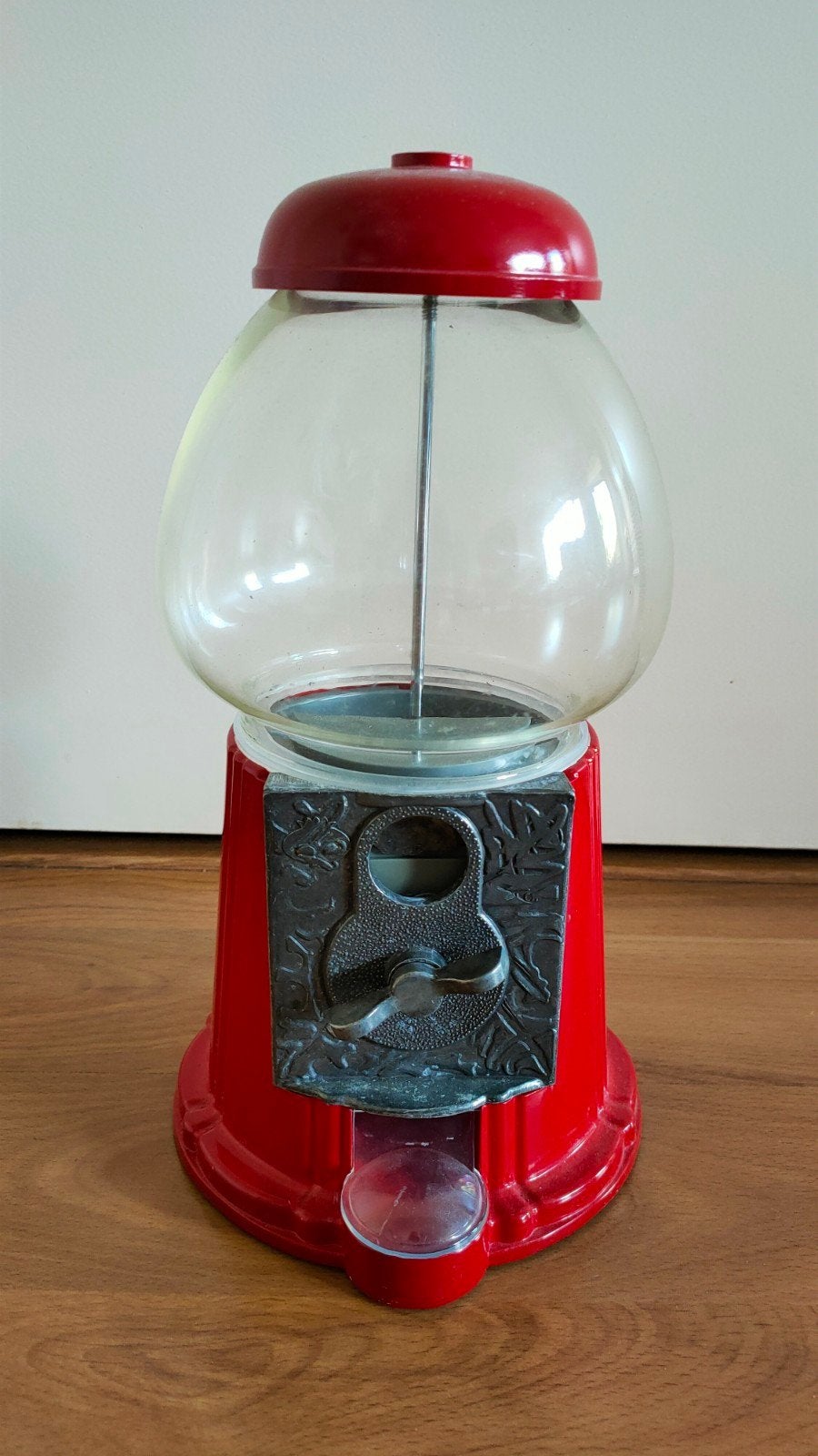 Mooie metalen Kauwgomballenautomaat - Rood, Ophalen, Zo goed als nieuw