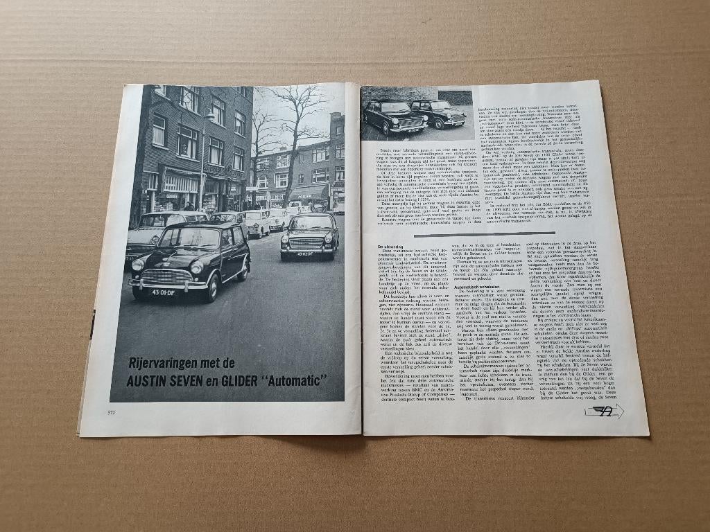 Auto Test (uit oud tijdschrift) Austin Seven/ Glider (1966), Verzenden, Gelezen, Overige merken