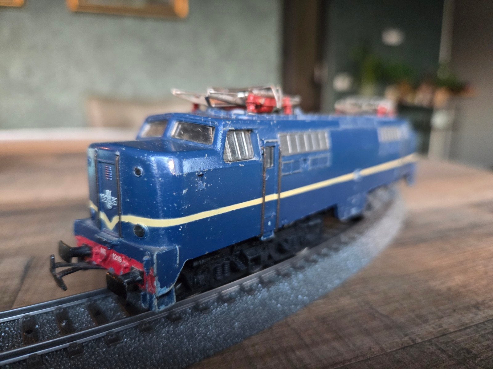 Märklin NS Locomotief Serie 1200 Model 3051 Blauw, Wisselstroom, Gebruikt, Locomotief, Ophalen of Verzenden