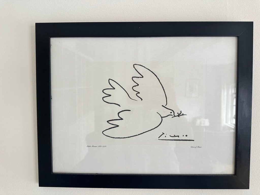 Ingelijste Kunstprint: "Dove of Peace" – Pablo Picasso, Ophalen, Dieren