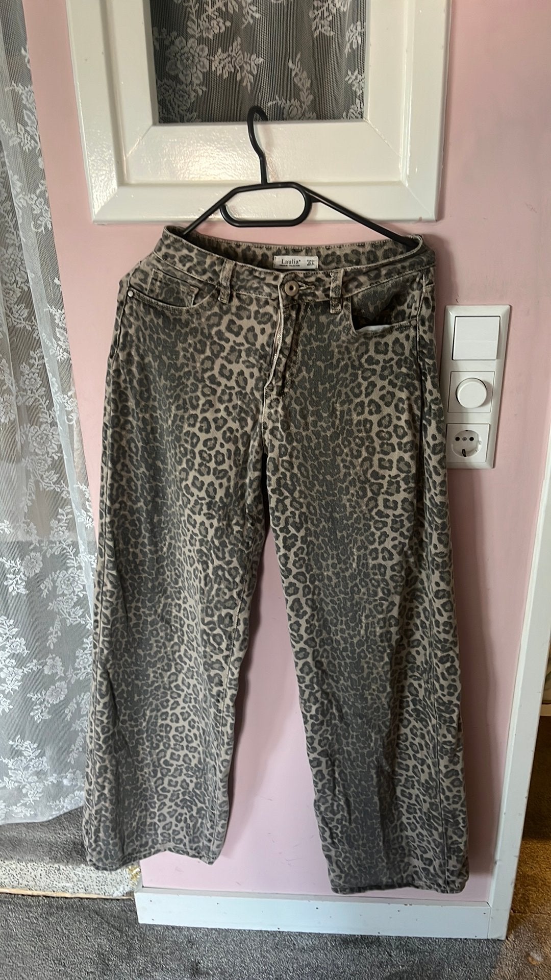 Tijger - panter print jeans  34, Ophalen of Verzenden, Zo goed als nieuw, Overige kleuren, W27 (confectie 34) of kleiner