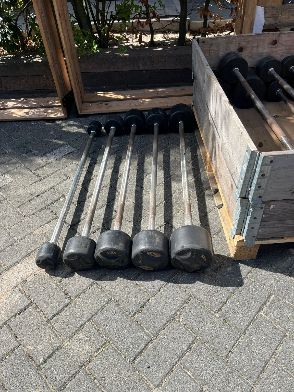 Lifemaxx vaste halter stangen 10-30 kg gewichten, Ophalen, Gebruikt, Lifemaxx, Halterstangen