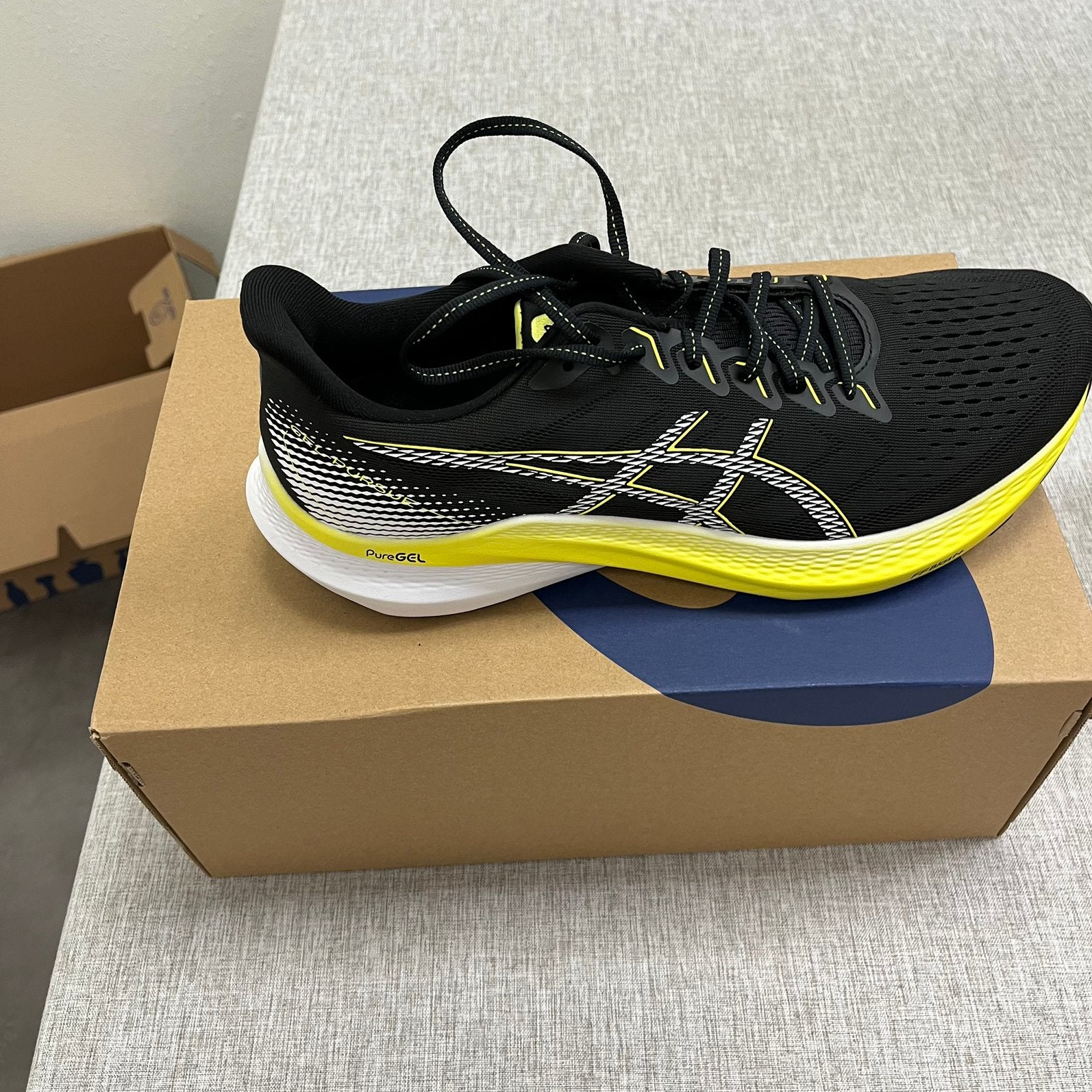 Asics M Gel Persue 10 / 44,5, Sport en Fitness, Loopsport en Atletiek, Nieuw, Hardloopschoenen, Hardlopen, Asics, Ophalen of Verzenden