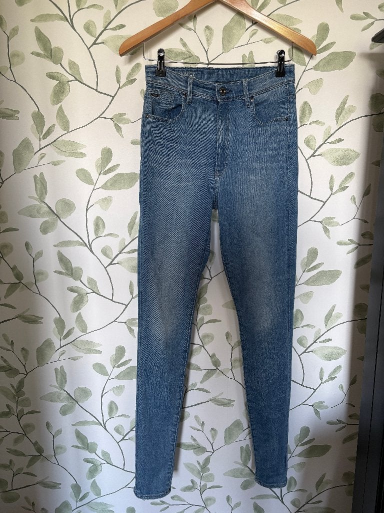 G-star Kafey spijkerbroek Ultra high skinny 28 lengte 34, Kleding | Dames, Blauw, Ophalen of Verzenden, Zo goed als nieuw, W28 - W29 (confectie 36)