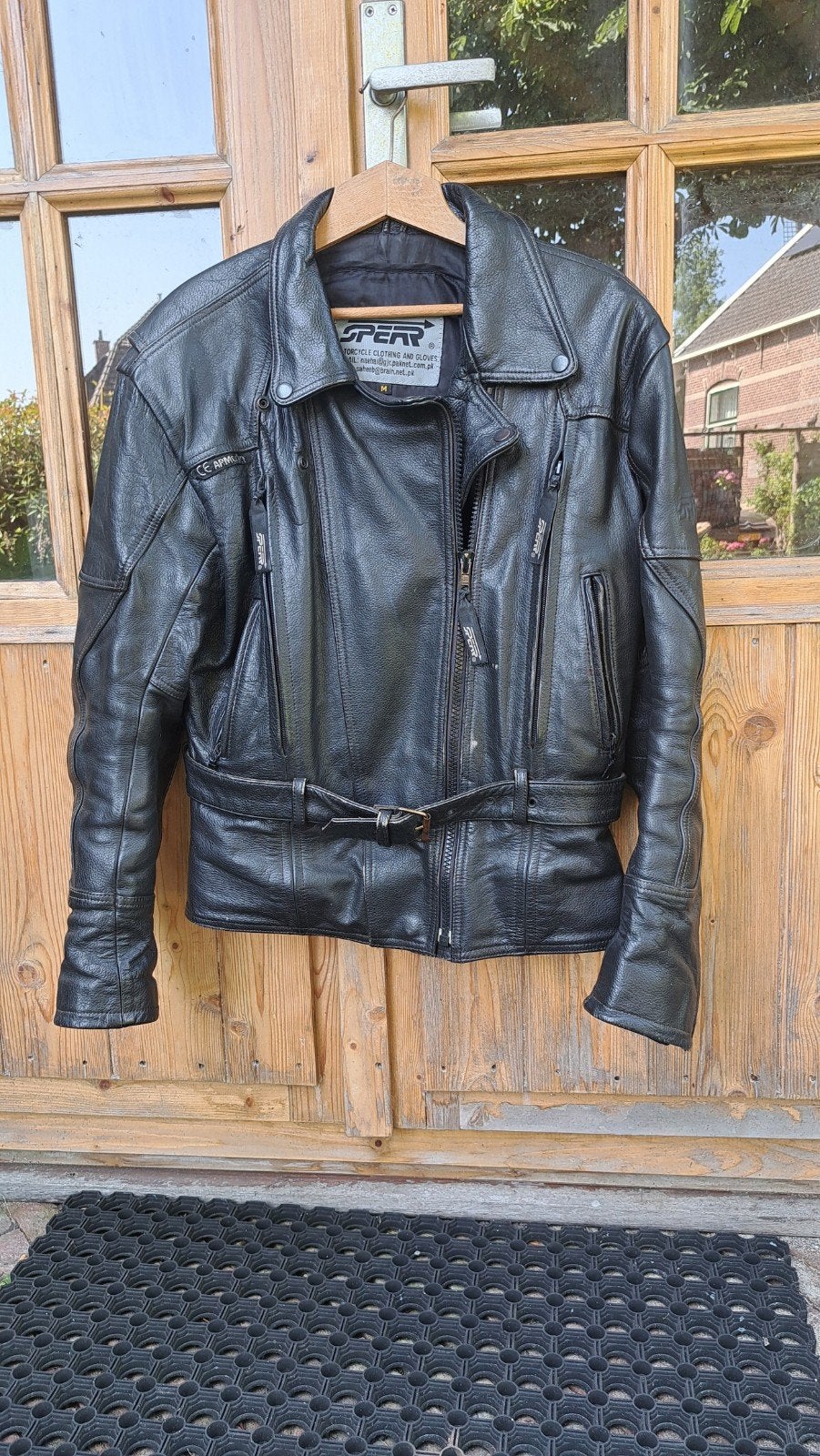 Lederen Motorjas dames maat M, Ophalen of Verzenden, Tweedehands, Dames, Jas | leer