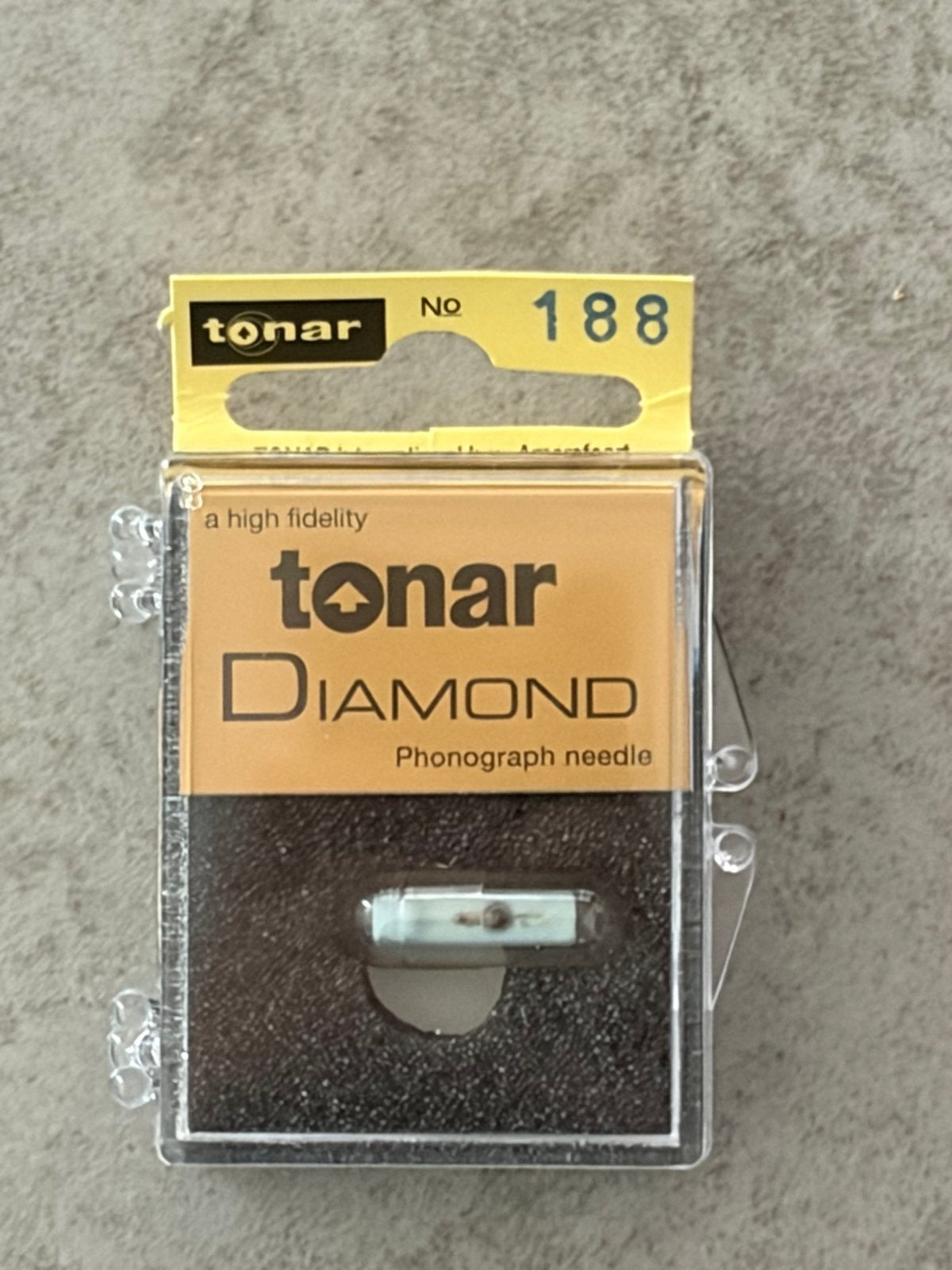 Nieuwe Tonar 188-DS Diamond naald, Verzamelen, Automaten | Jukeboxen, Ophalen of Verzenden, Nieuw, 1970 tot heden, Overige merken