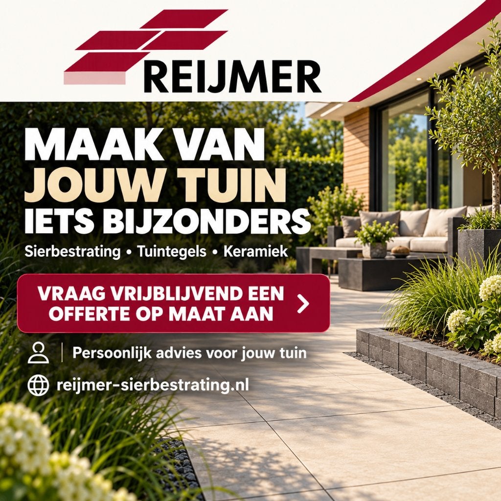 Sierbestrating & tuintegels | Vrijblijvende offerte, Tuin en Terras, Tegels en Klinkers, Ophalen, Keramiek, Nieuw, 10 m² of meer