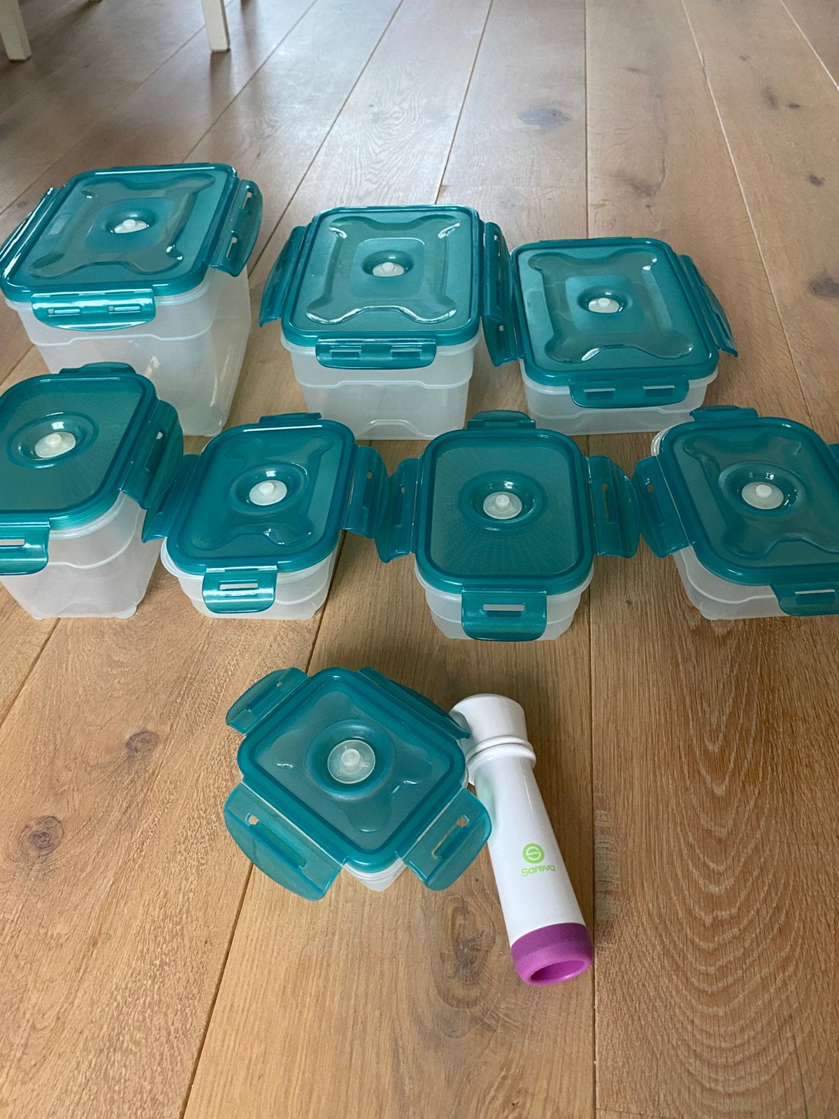 Sareva vacuum vershoudbakjes kunstof, Ophalen of Verzenden, Gebruikt, Kunststof