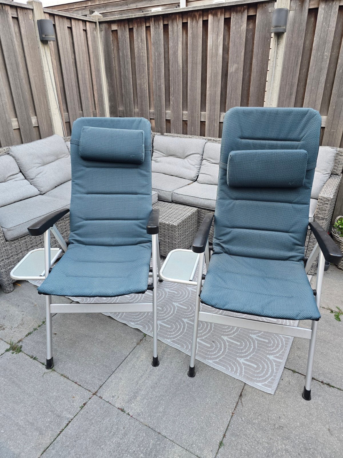 2x verstelbare campingstoelen ANWB Verona, Ophalen, Zo goed als nieuw, Campingstoel