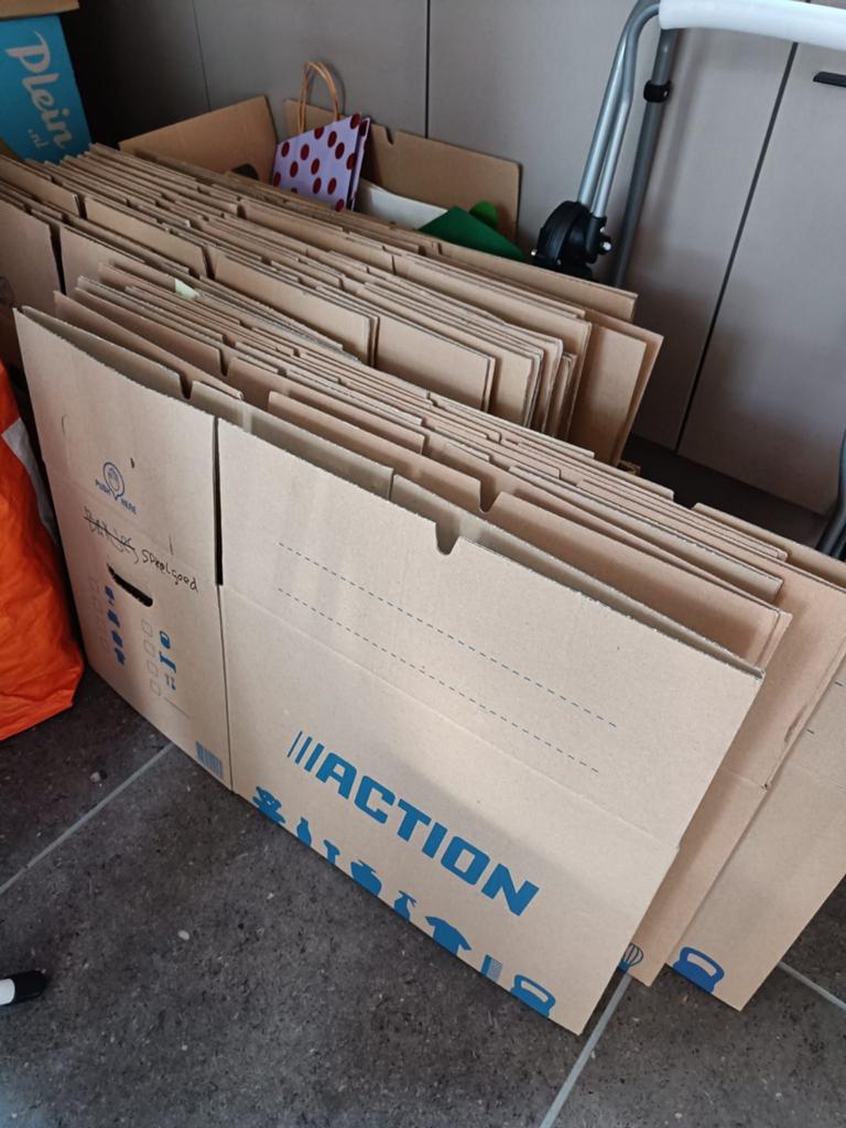 Verhuisdozen, Ophalen, Doos, Minder dan 50 cm, Zo goed als nieuw