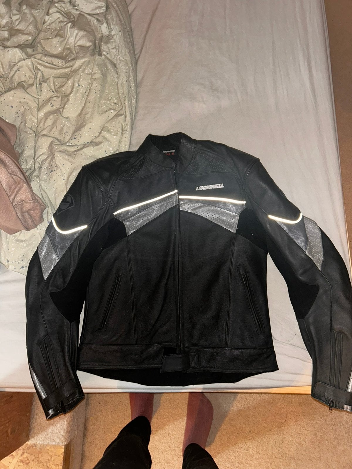 Leren Lookwell motorjas M, Ophalen of Verzenden, Tweedehands, Dames, Jas | leer