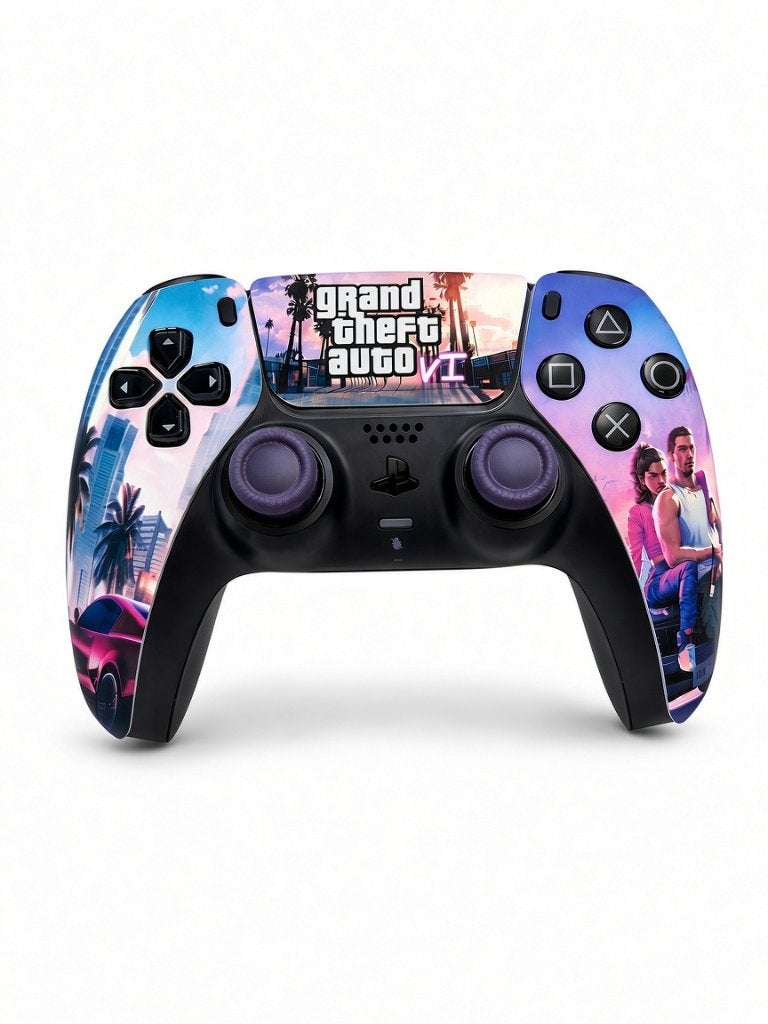 PS5 DualSense Controller Custom GTA 6 Style, Ophalen of Verzenden, Zo goed als nieuw, Playstation 5