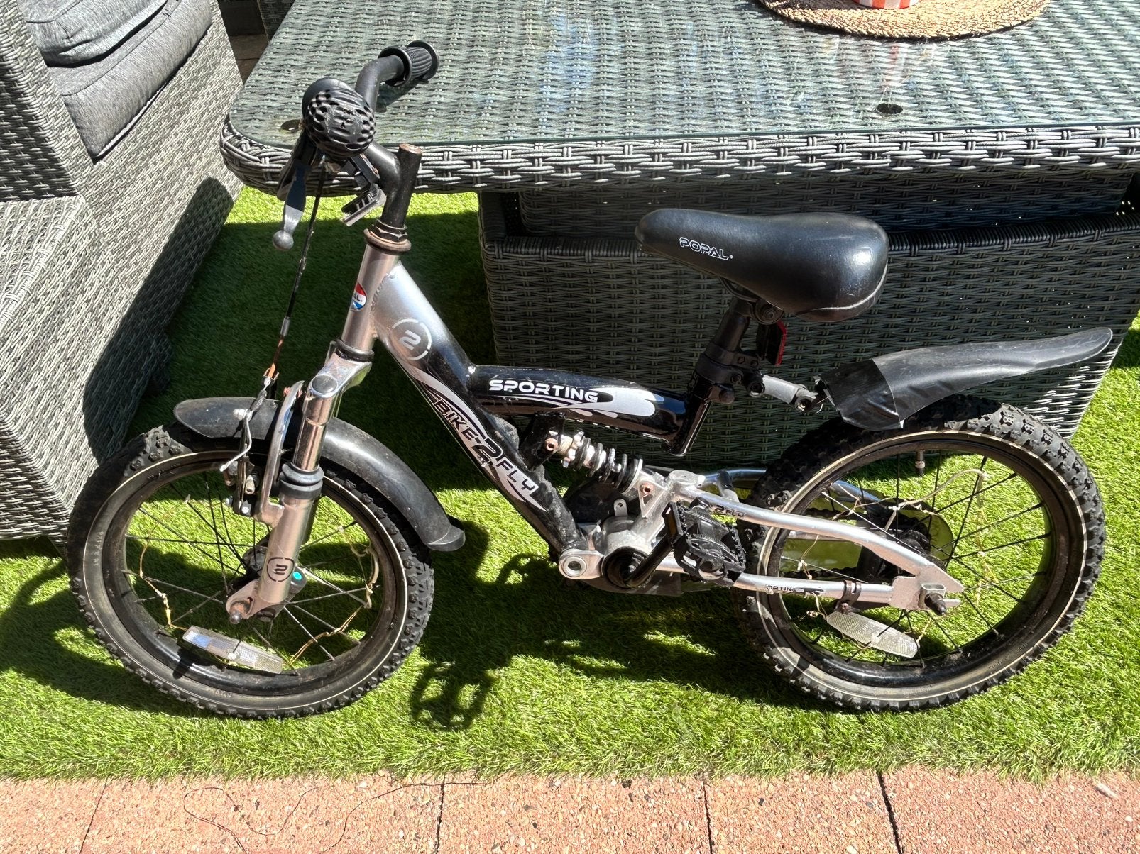Fiets kind 4-6 jaar merk Popal Bike 2 Fly (Sporting), Ophalen of Verzenden, Zo goed als nieuw, Staal, 16 tot 20 inch