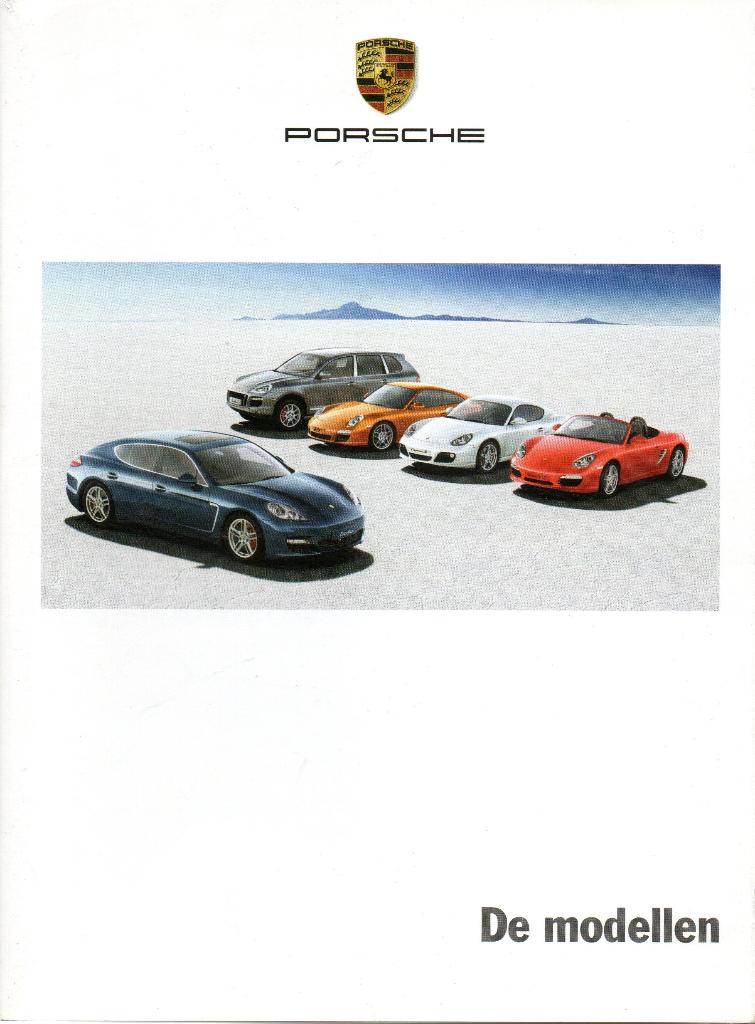 Porsche de Modellen brochure 2009, Verzenden, Zo goed als nieuw, Porsche
