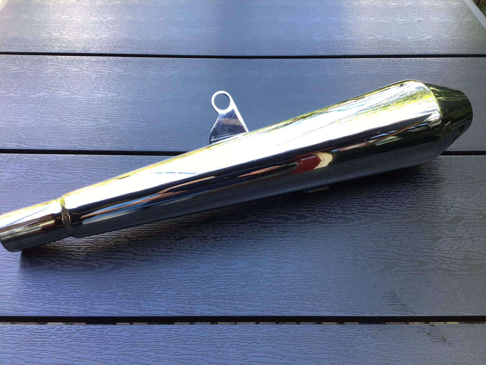 Uitlaat motor ( vervangsdemper ) met mooie roffel. €50,00, Ophalen of Verzenden, Zo goed als nieuw