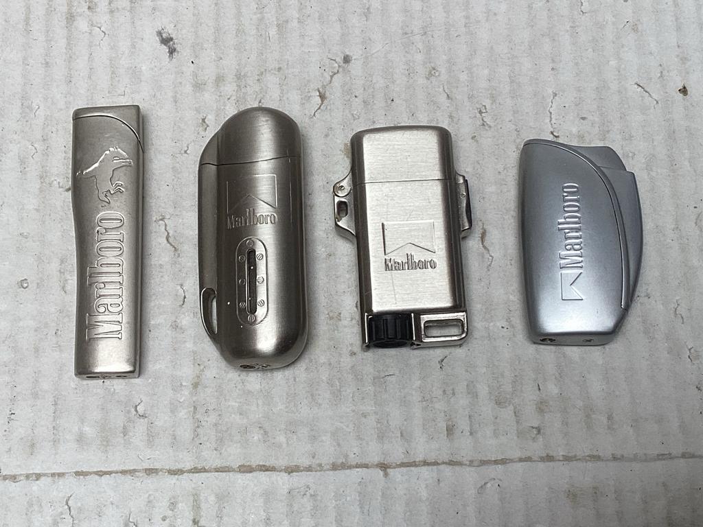 Lot vintage Marlboro collectors aanstekers, Ophalen, Gebruikt, Aansteker