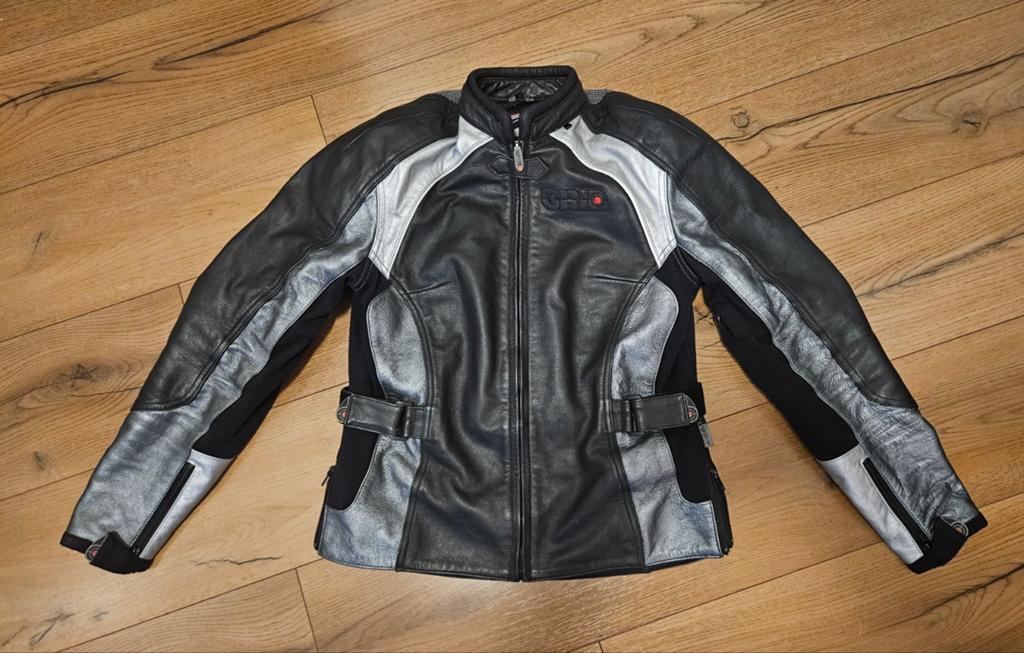 GRID Motorjas Dames Leer/Textiel Maat 40 Verstelbaar, Jas | leer, Ophalen of Verzenden, GRID, Dames