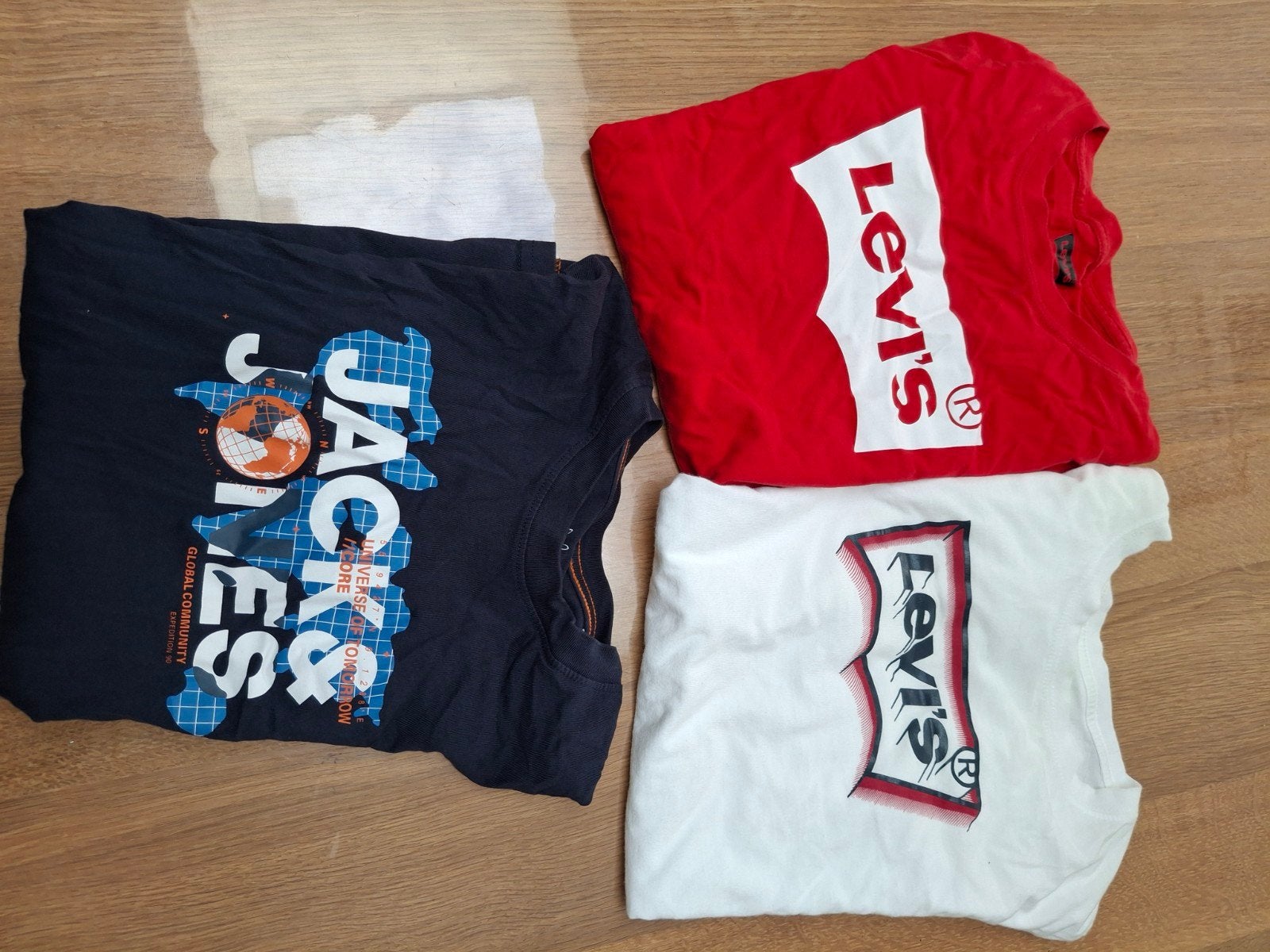 3x Jongens Longsleeves: Jack & Jones en Levi's, Ophalen of Verzenden, Gebruikt, Jack & Jones, Levi's, Jongen