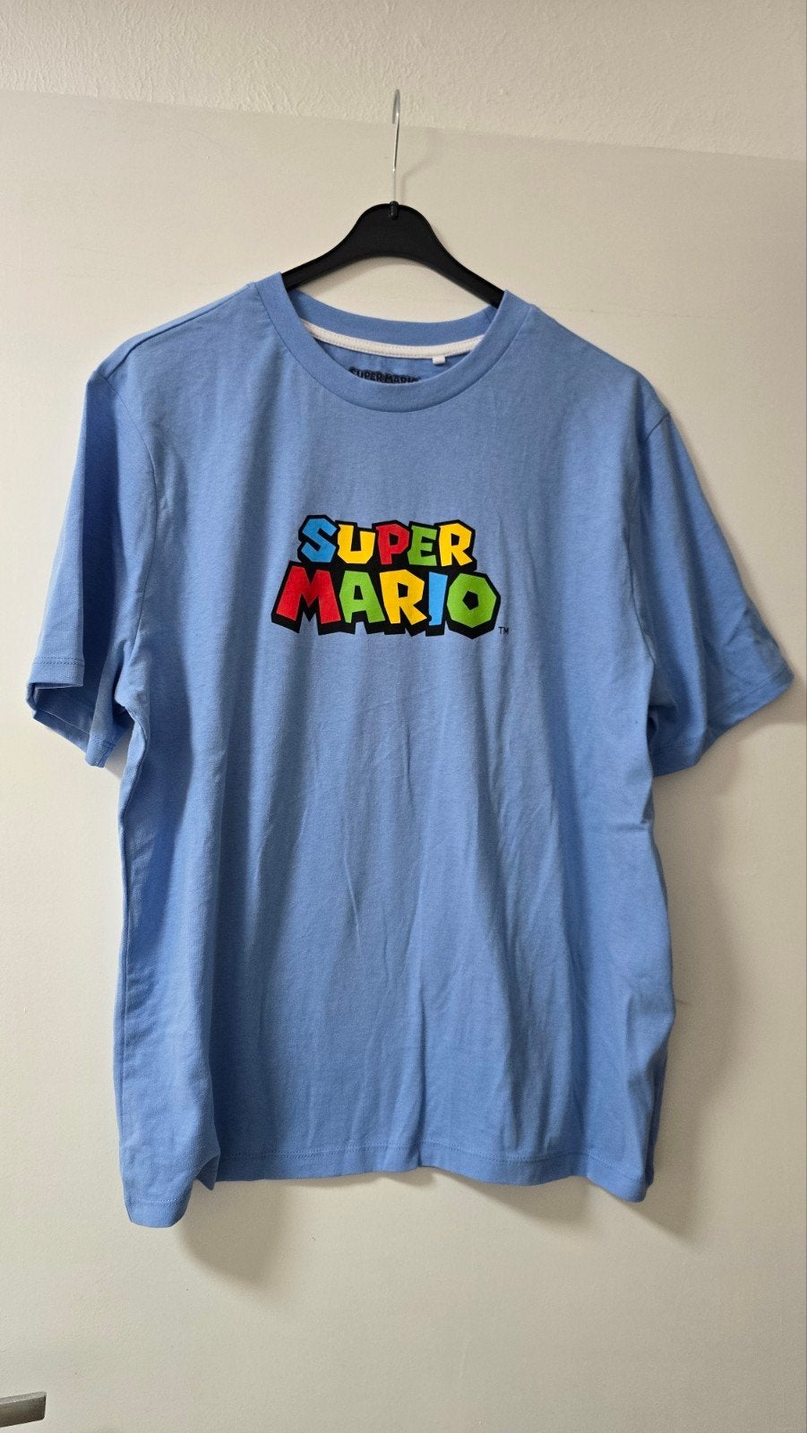 Leuk Super Mario T-shirt - Maat M, Ophalen of Verzenden, Zo goed als nieuw, Maat 48/50 (M), Blauw