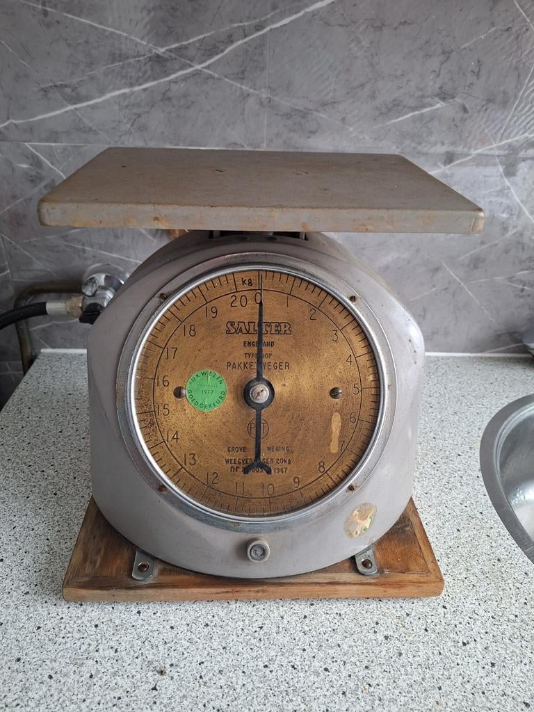 Oude PTT Weegschaal, Ophalen of Verzenden, 500 gram of grover, Personenweegschaal, Minder dan 10 kg