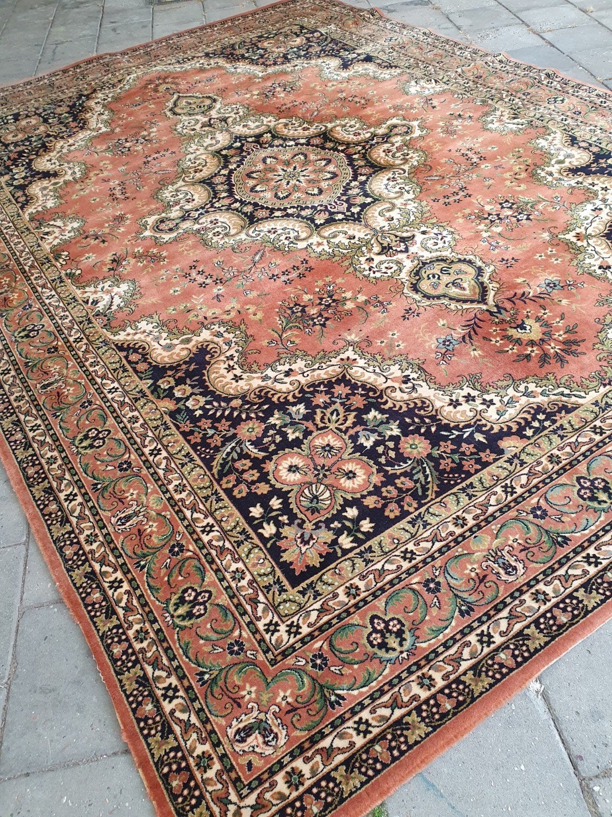 Vintage tapijt 250x350 cm., Gebruikt, Vintage, 200 cm of meer, Ophalen of Verzenden