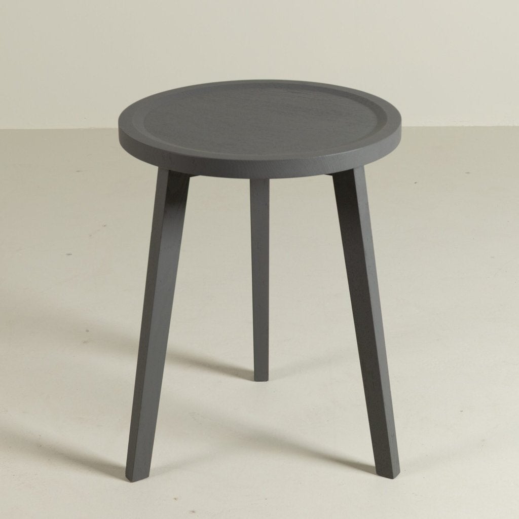 Gervasoni Gray 44 Bijzettafel Rond Grijs Hout, Huis en Inrichting, Gervasoni, Zo goed als nieuw, Niet ingevuld, Niet ingevuld