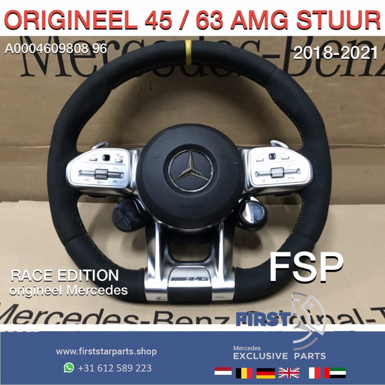 2021 AMG STUUR + AIRBAG A45 CLA45 C63 E63 GLC63 GLE63 GT63 G, Gebruikt, -, Ophalen of Verzenden, -