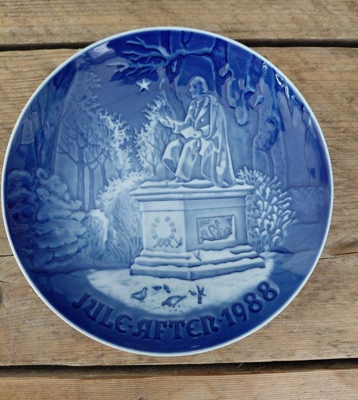 B&G Jule-Aften 1988 Wandbord Hans Christian Andersen kerst, Ophalen of Verzenden