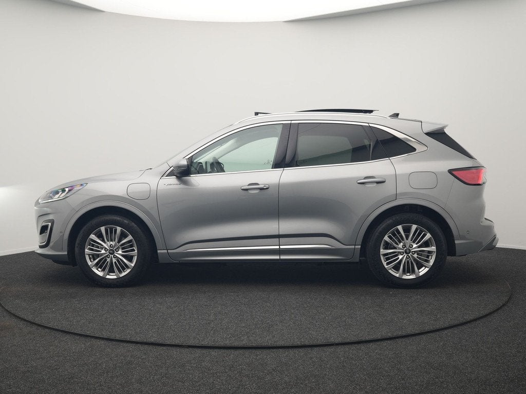 Ford Kuga 2.5 Vignale PHEV 225pk Dealer O.H | Panodak | Head, Auto's, Ford, Gebruikt, Zwart, 4 cilinders, Bedrijf