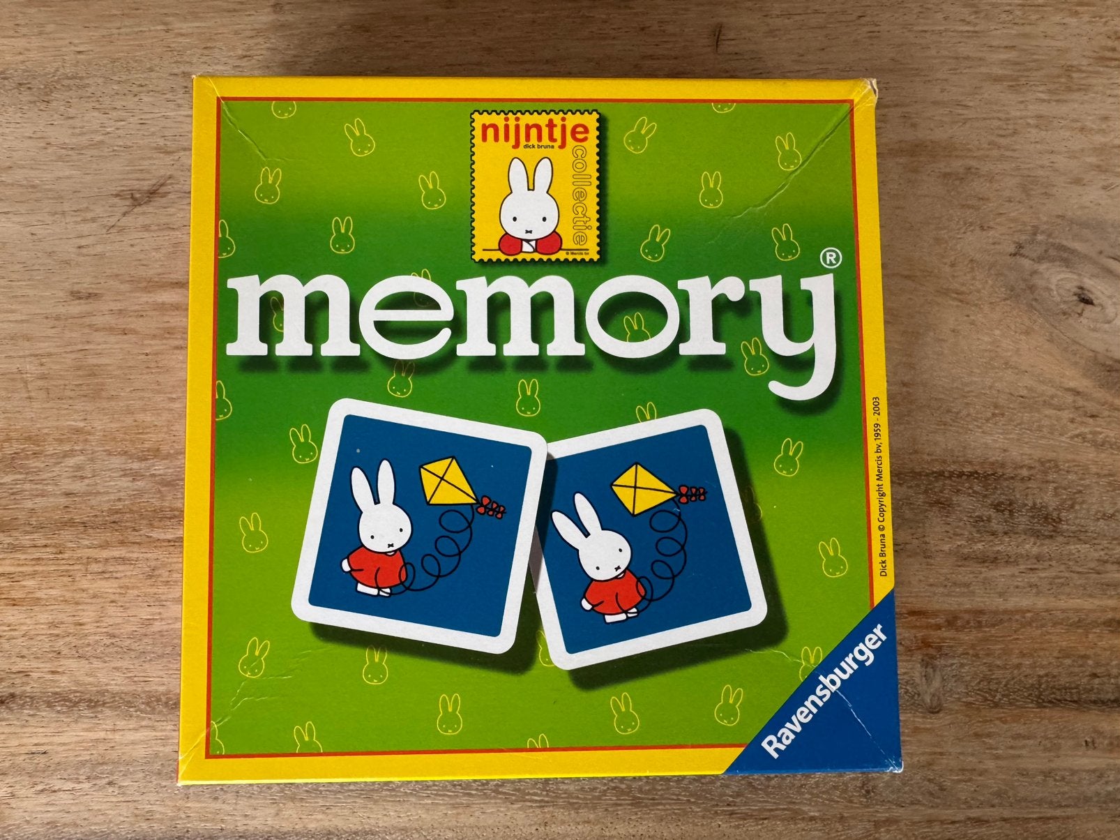 Nijntje memory, Ophalen, Gebruikt