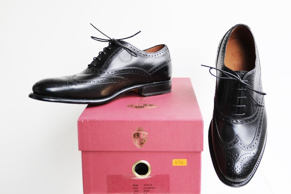 Nieuw in doos ! Langer & Messmer brogues in maat 6.5 = 40.5, Kleding | Heren, Schoenen, Zwart, Langer & Messmer, Nieuw, Ophalen of Verzenden