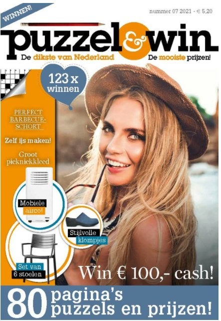 Puzzelboek PUZZEL & WIN nummer 07 2021, Ophalen of Verzenden, 500 t/m 1500 stukjes, Zo goed als nieuw