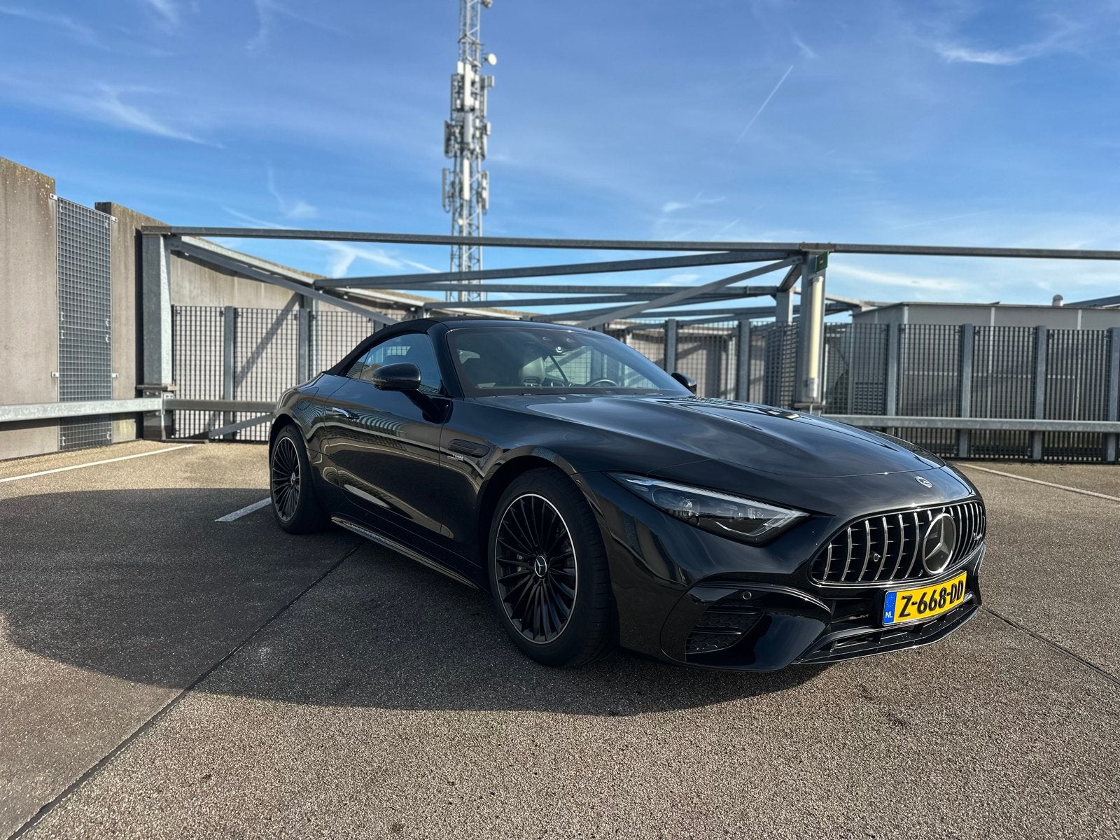 Mercedes-Benz SL 43 421pk 9G-MCT 2023 Zwart, Auto's, Automaat, Achterwielaandrijving, 4 cilinders, Cabriolet
