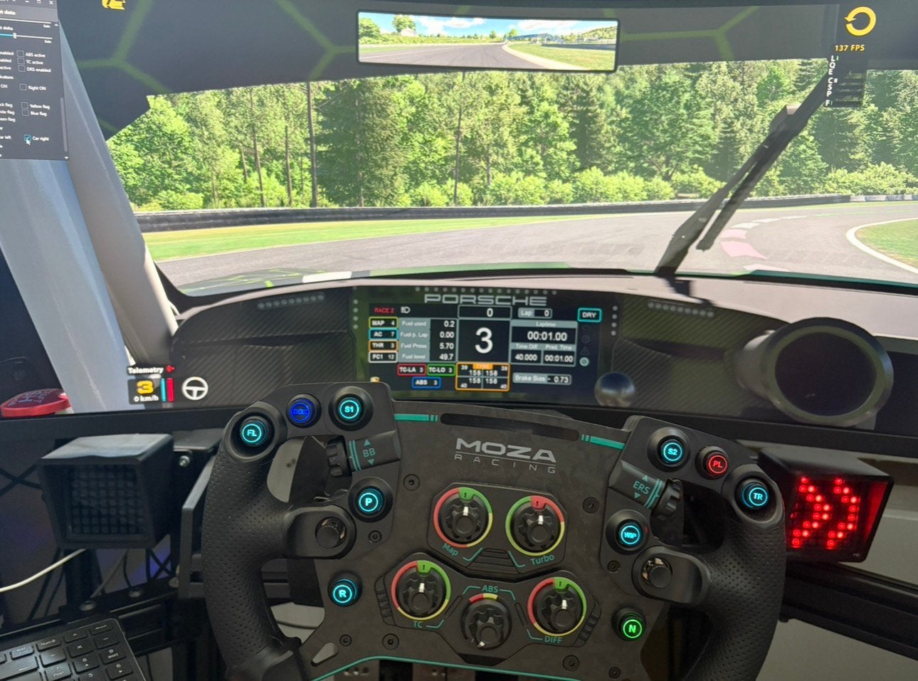 Complete Sim Racing Setup | Moza R9 V3 | GS V2P | TREQ ONE |, Ophalen, Racestuur, Zo goed als nieuw, Direct drive