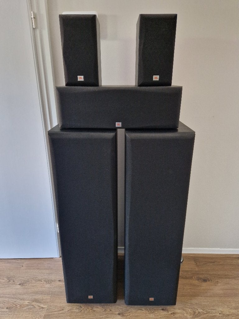 JBL Northridge luidsprekers E100 + EC35 + E20 - zwart, JBL, Overige typen, Zo goed als nieuw, Geschikt voor surround/home cinema