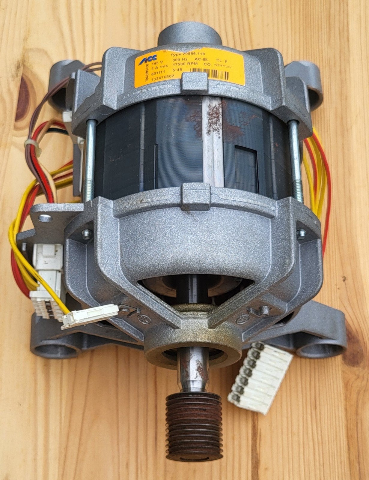 Elektromotor wasmachine ACC 195V, Doe-het-zelf en Verbouw, Ophalen of Verzenden, Zo goed als nieuw, Elektromotor