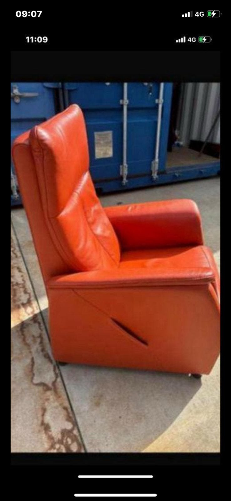 In nieuwstaat verkerende prominent stoelen, Minder dan 75 cm, Leer, Ophalen of Verzenden, Zo goed als nieuw
