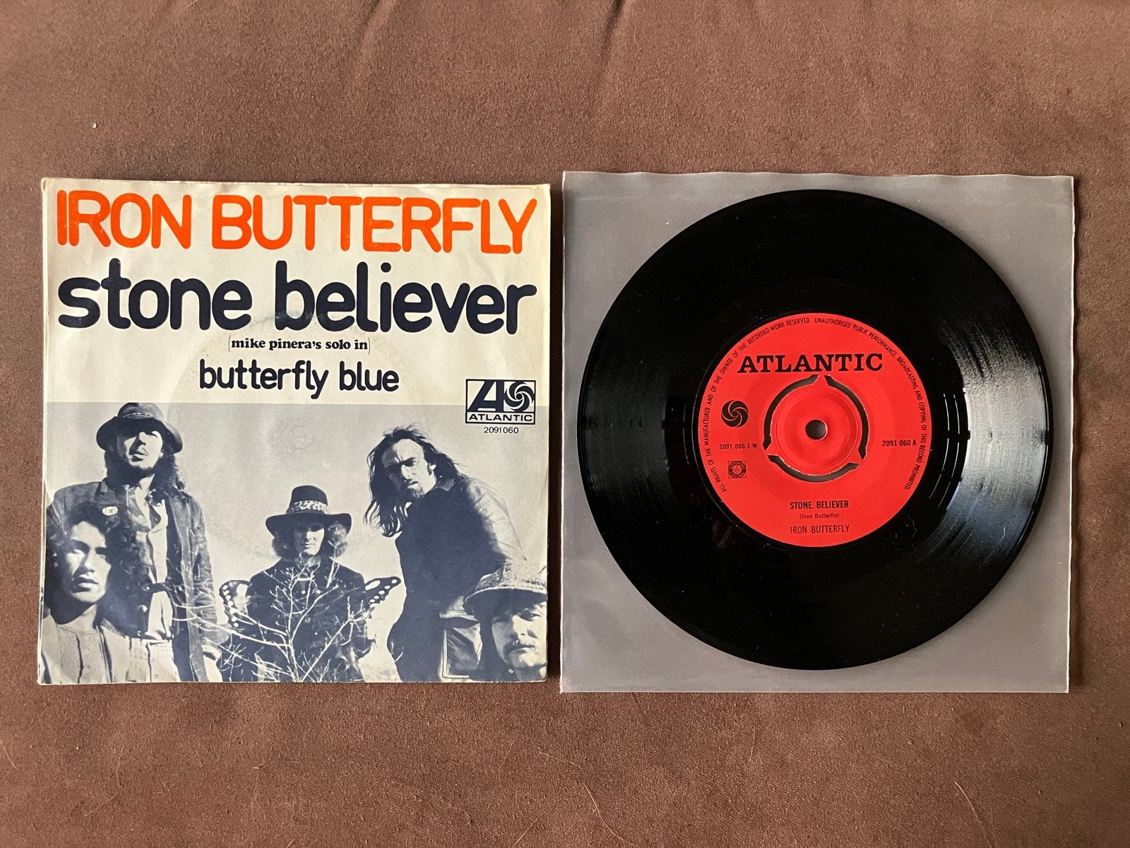 Iron Butterfly - Stone Believer / Butterfly Blue (Single), Gebruikt, 7 inch, Ophalen of Verzenden, EP