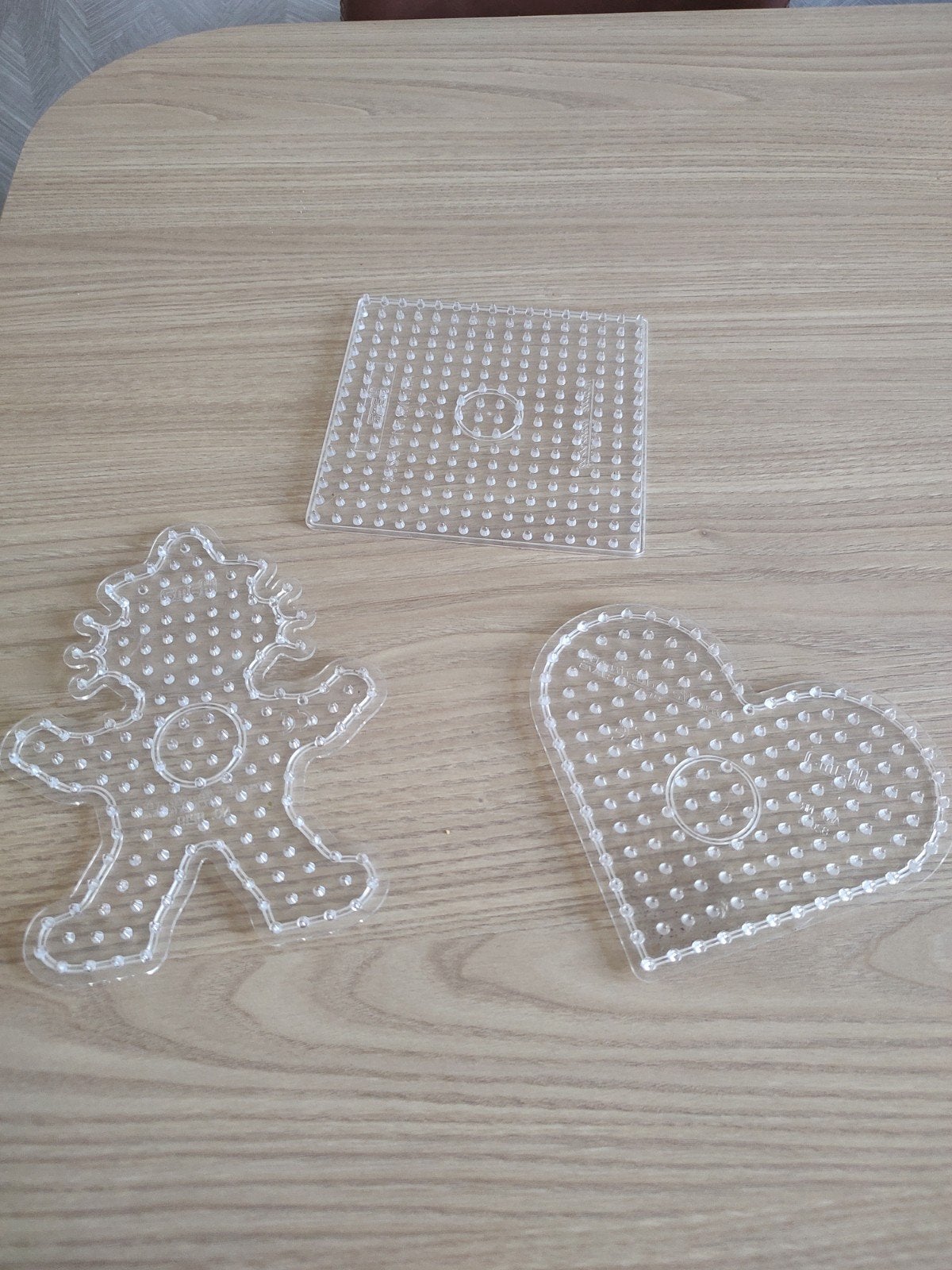 Hama XL strijkkralen grondplaten - hart, vierkant, poppetje, Gebruikt, Overige thema's, Ophalen of Verzenden, Kunststof