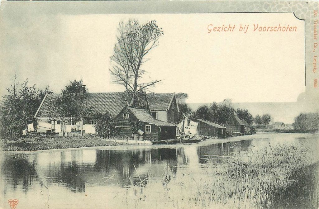 701-341-035 Voorschoten, Verzamelen, Verzenden, Voor 1920, Zuid-Holland