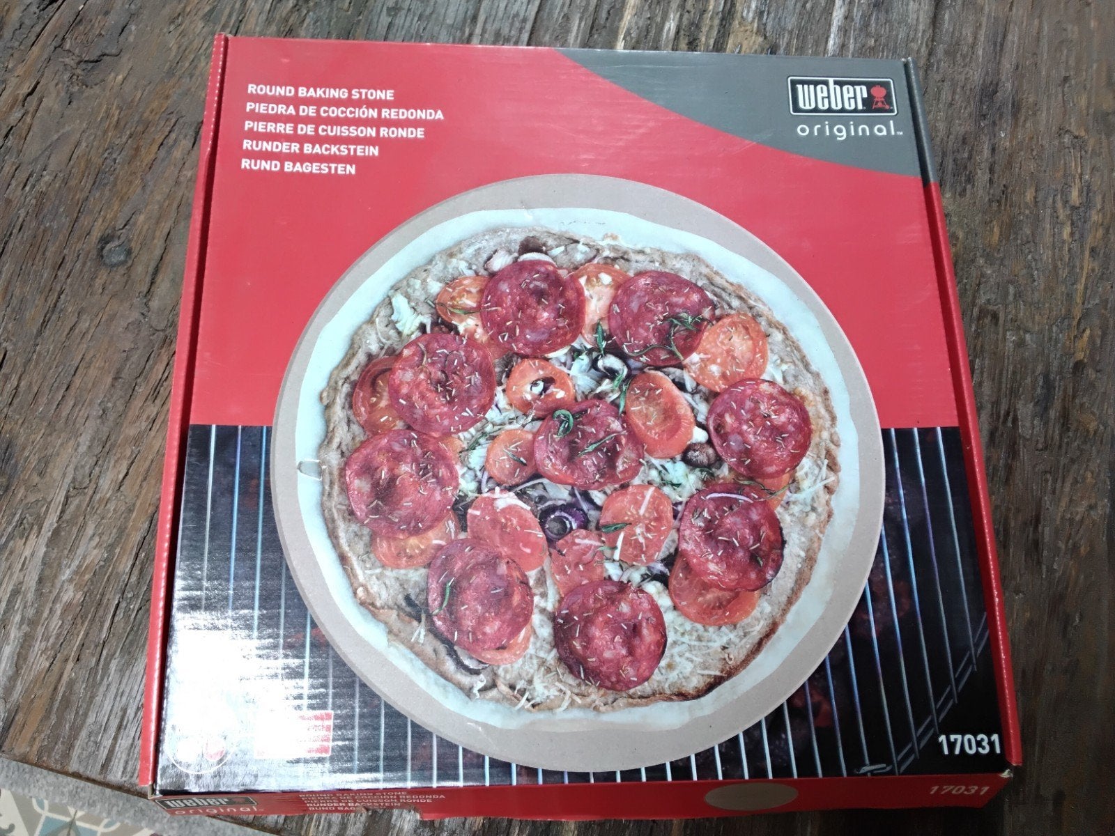 Weber Pizzasteen Rond - Nieuw in Doos, Ophalen of Verzenden, Nieuw, Weber